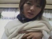 吉沢茜　女子高生コスで目隠ししての濃厚プレイ　モロ動画